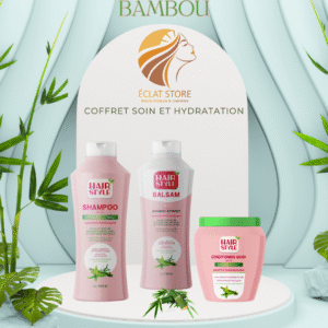 Coffret de soins capillaires en bambou